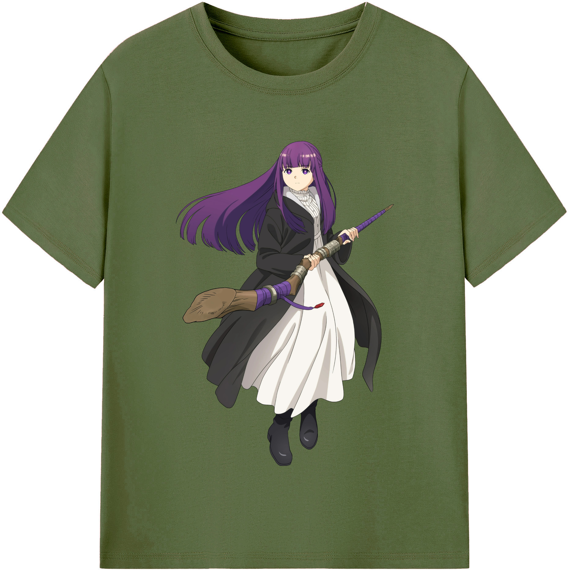 （画像用） 葬送のフリーレン Frieren 綿100％半袖Tシャツ（フロントプリント）